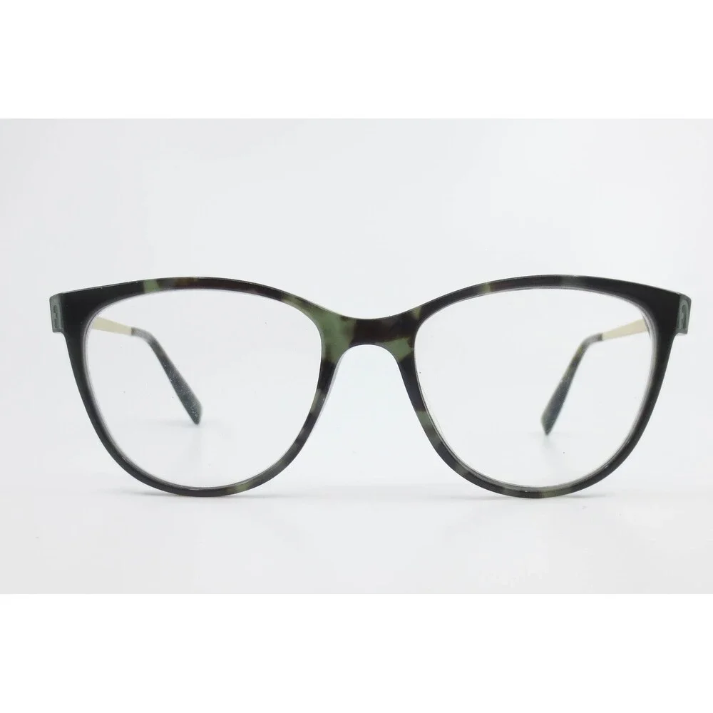 Furla VFU615K Green Tortoise Cat Eye Eyeglasses Frames 53-18-140 COL.09GC